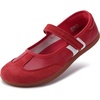 image:imageWHITIN Womens Barefoot Mary Jane Flats with Wide Toe Box W97Red