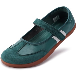 image:imageWHITIN Womens Barefoot Mary Jane Flats with Wide Toe Box W97Green